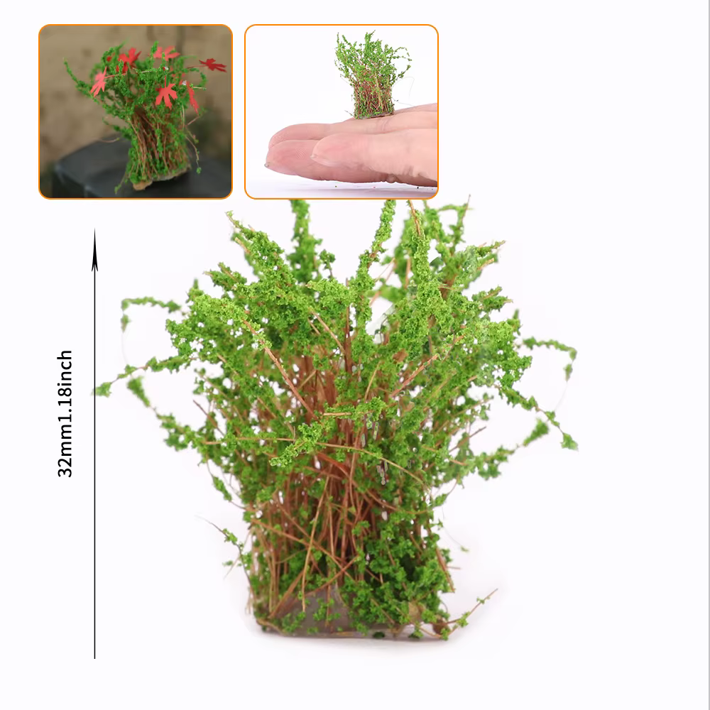 Plantes artificielles miniatures, arbustes et fleurs pour aménagement de jardin, modèles de chemins 