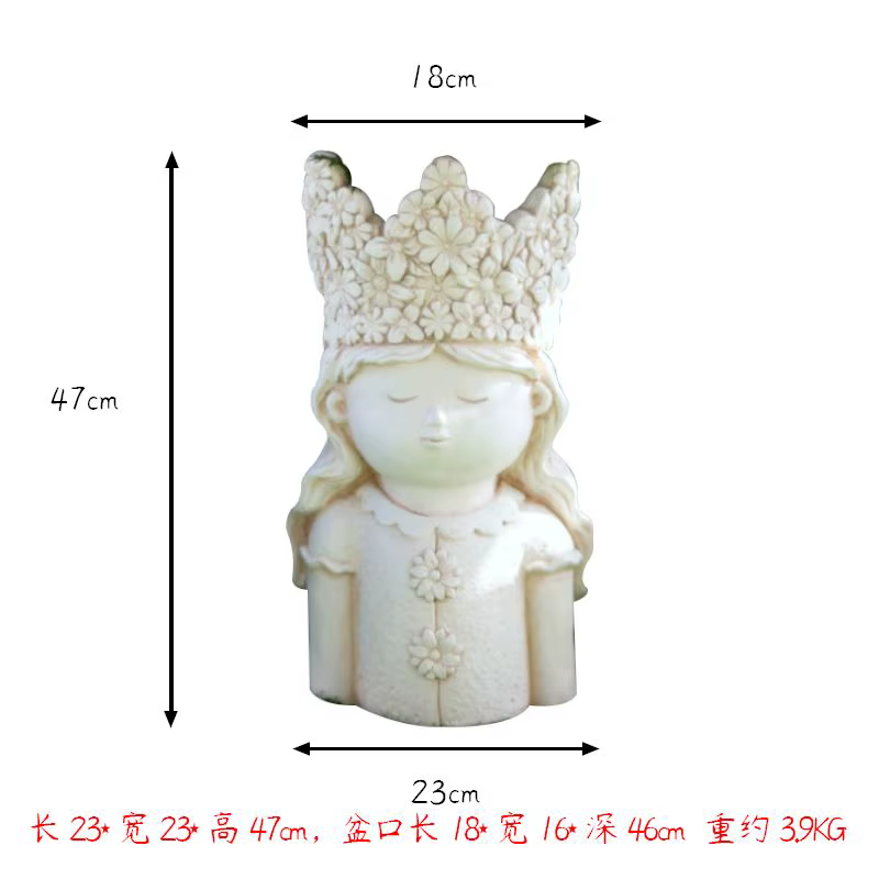 Pot de fleurs artistique pour jardin et patio, jardinière décorative pour balcon, élément d'ameublem