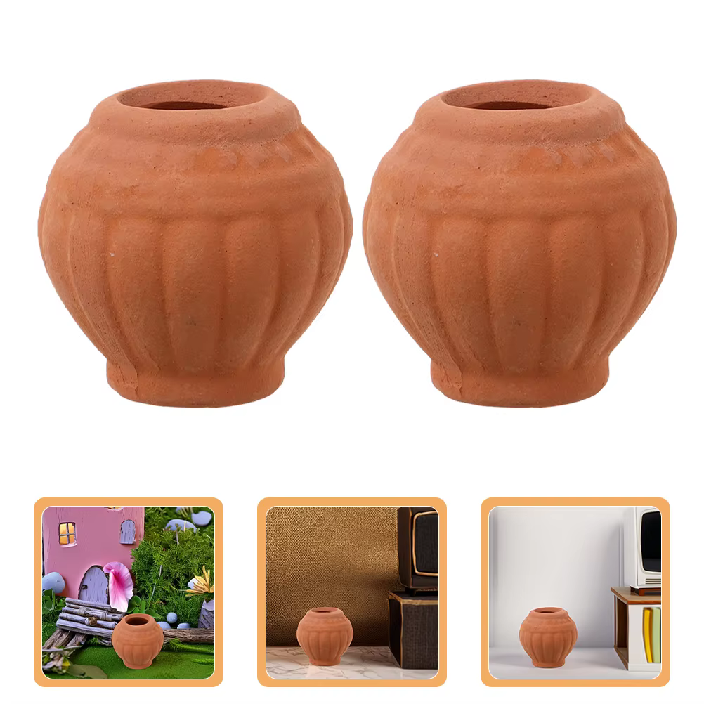Mini bassin en terre cuite Cupidon pour femmes, 2 pièces, petits Pots de plantes, accessoires succul