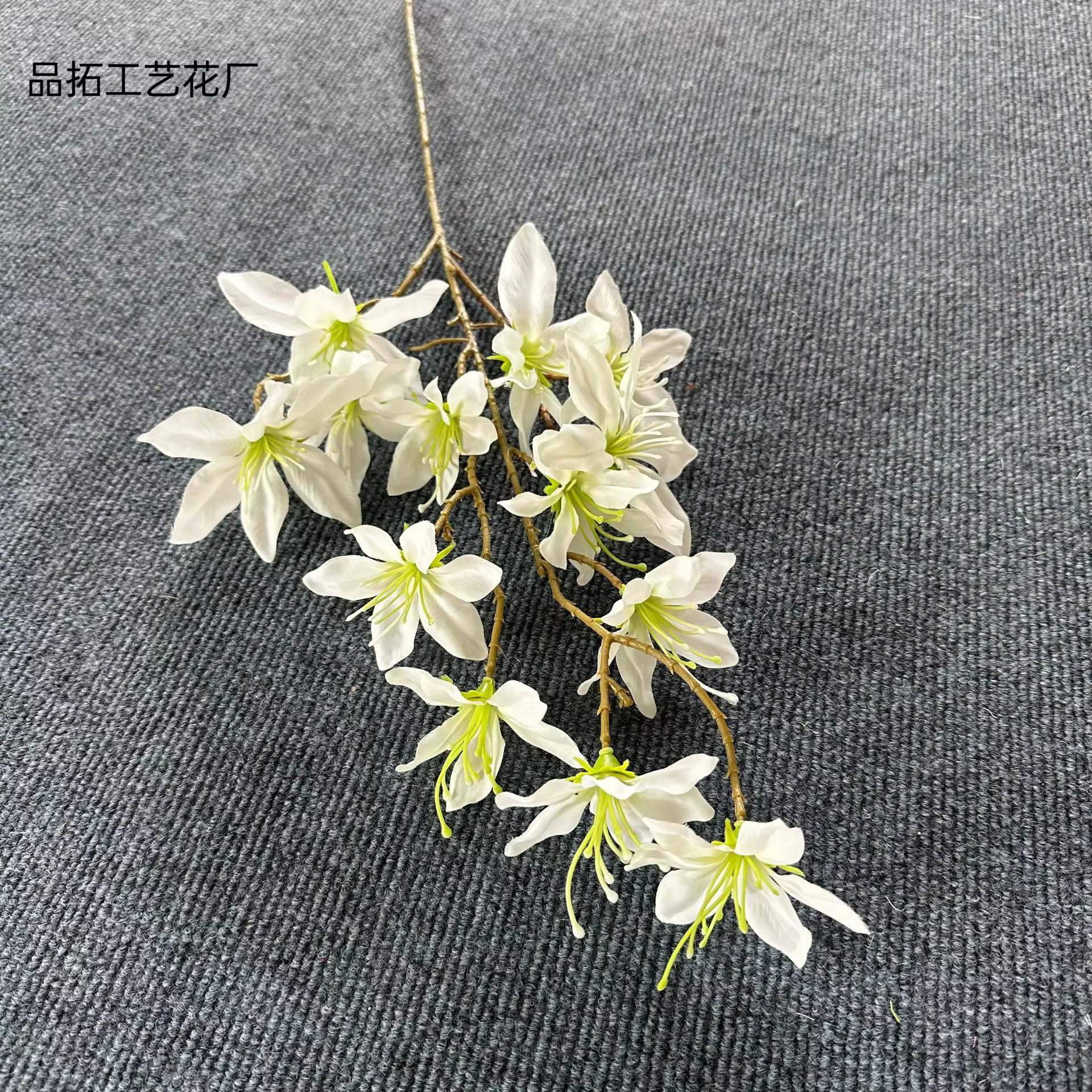 10pcs Fleur de Magnolia Artificielle Avec Tige Longue 13 Têtes Yulan Blossom Arbre Branche