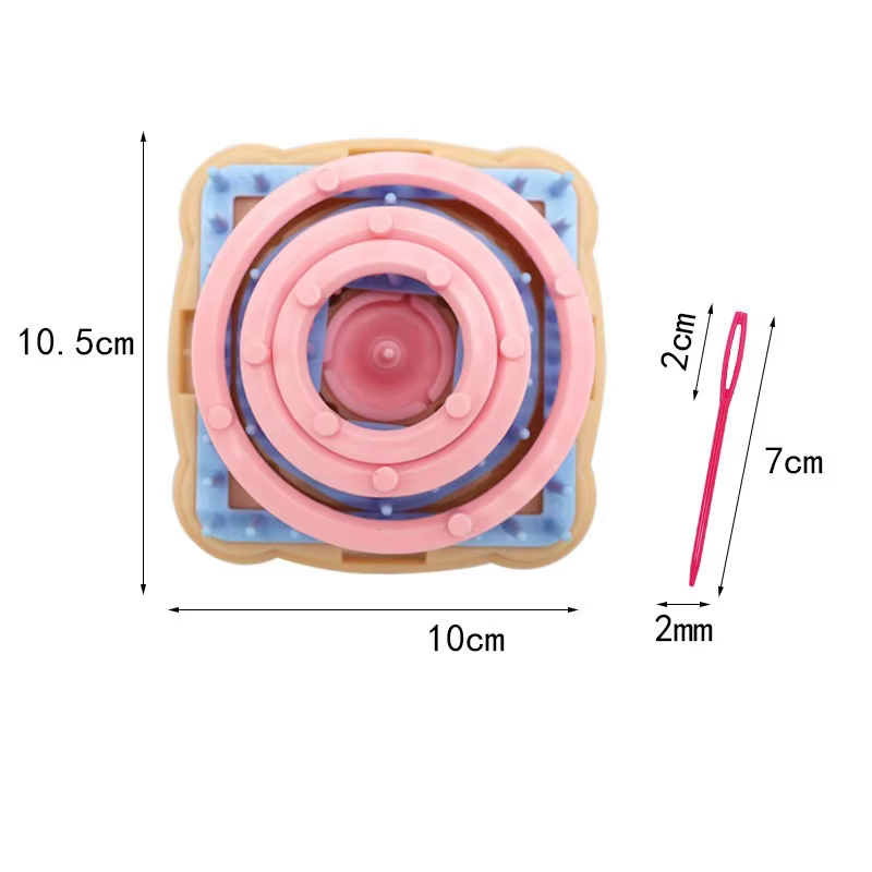 Kit de tricotage de fleurs DIY, ensemble d'outils de tissage en plastique pour la création de fleurs