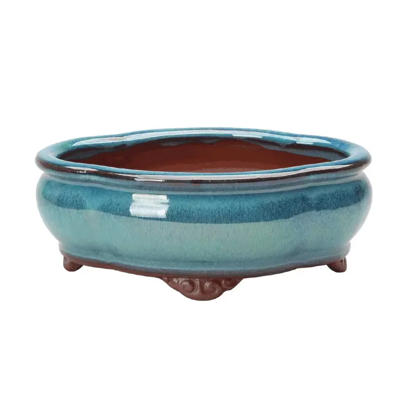 Pot de fleurs bonsaï créatif de Style chinois, aéré les arands violets, Pot de plantes artisanales e