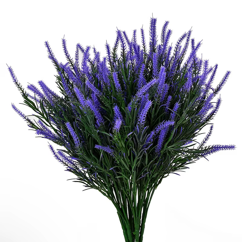 Fausse fleur de lavande artificielle, 7 fourchettes, Simulation de fleur, décoration de mariage, de