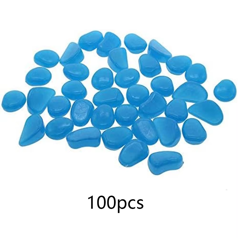Roches d'aquarium scintillantes, galets bleus pour jardin, Pots de plantes d'aquarium, bonsaï, passe