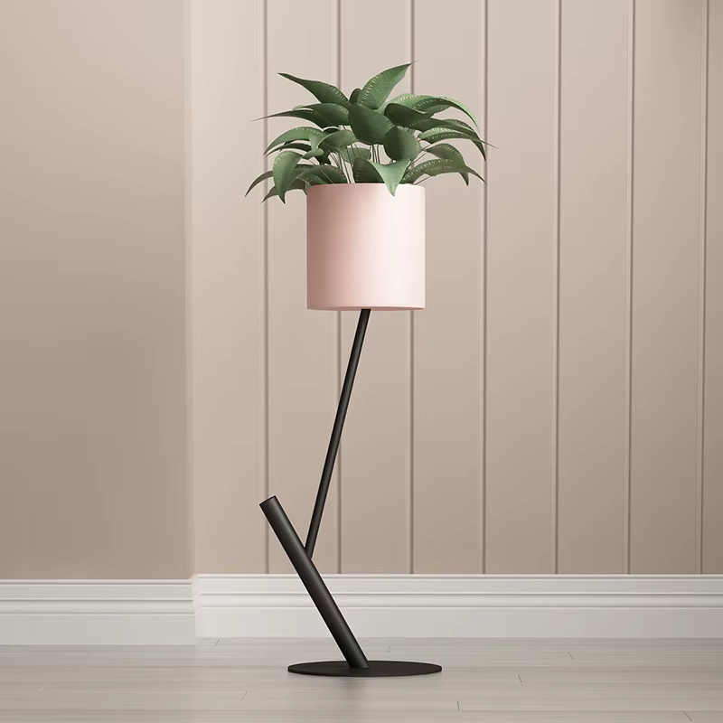 Support de fleurs en fer nordique, support de plantes sur pied, support de verdure d'intérieur créat