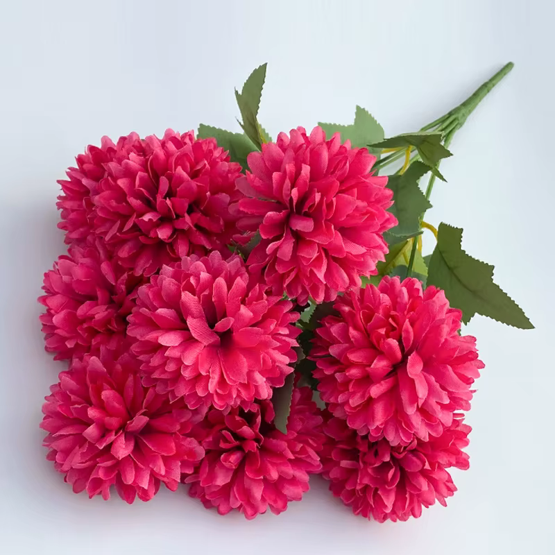 Bouquet de plantes vertes artificielles, imitation hortensia camélia, 42cm, Bouquet de mariée, brico