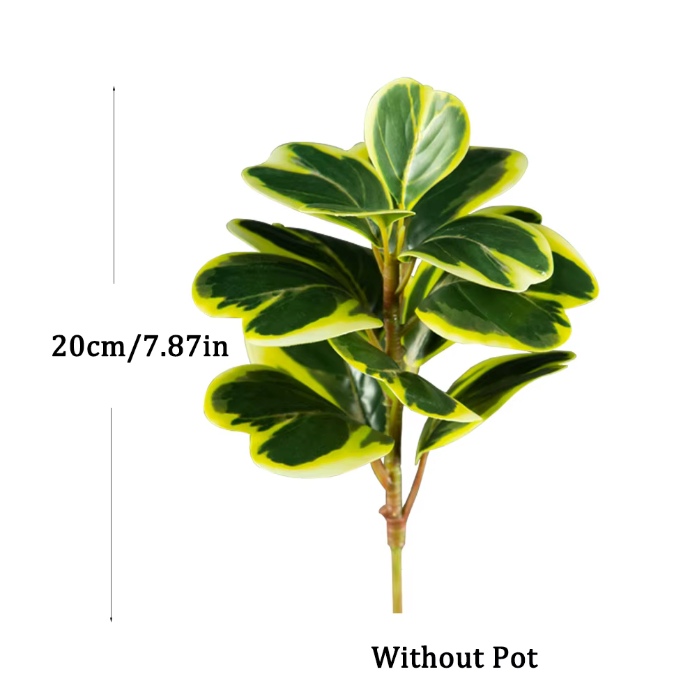 Arbre artificiel Ficus de 20-37 cm, faux chêne, figuier tropical, branche de banian en plastique pou