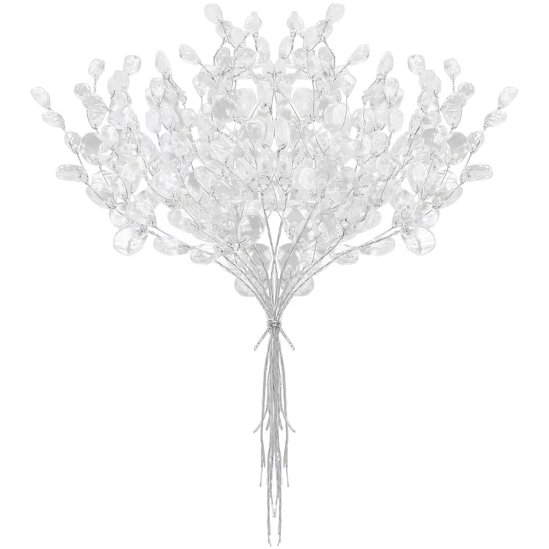 5/10pcs Fleur Artificielle Acrylique Gouttelette D'eau À La Main De Noël Halloween Chambre Décor Mar