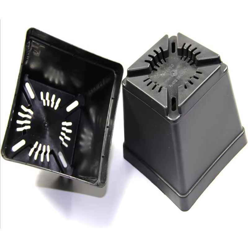 Pot de plantes en plastique 8x7x5 CM, petits Pots carrés créatifs pour plantes succulentes, décor de