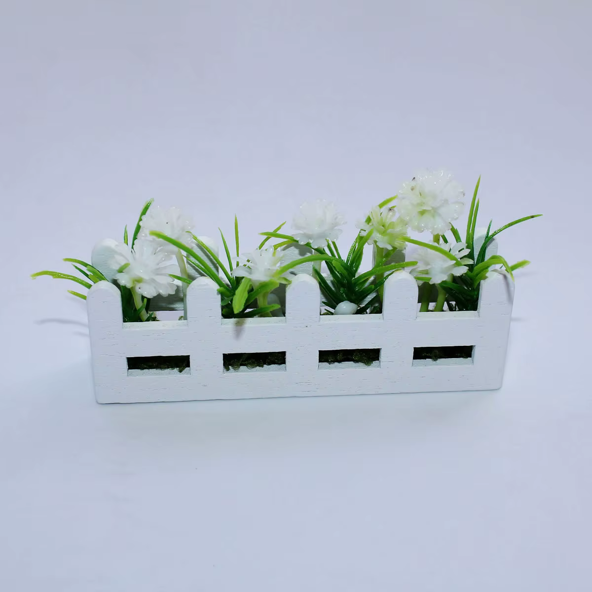 Simulation de fleurs de clôture Miniature, décoration de maison en pot, Mini ornement de fleurs, acc