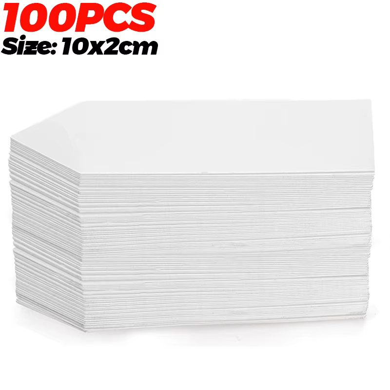 Étiquettes de plantes en plastique 100/300x, étiquettes nominatives pour semis, étiquettes en plasti