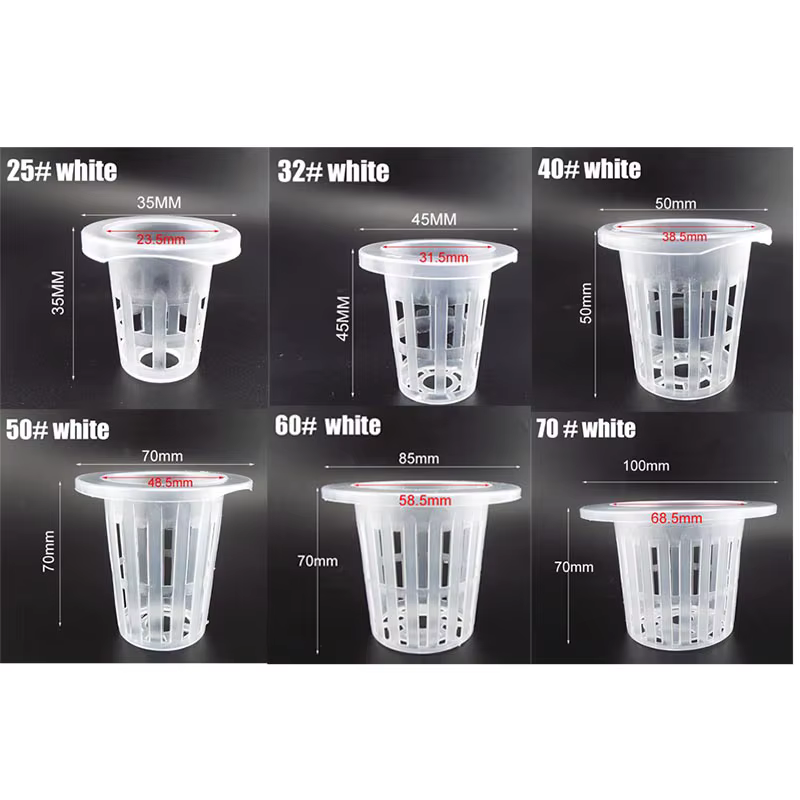 50 pièces colonisation hydroponique maille plante cultiver pot net pépinière tasse panier support hy