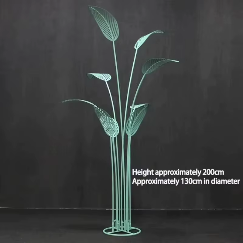 Décoration de bananier simulé en métal, idéale pour les mariages, les festivals, les décorations de