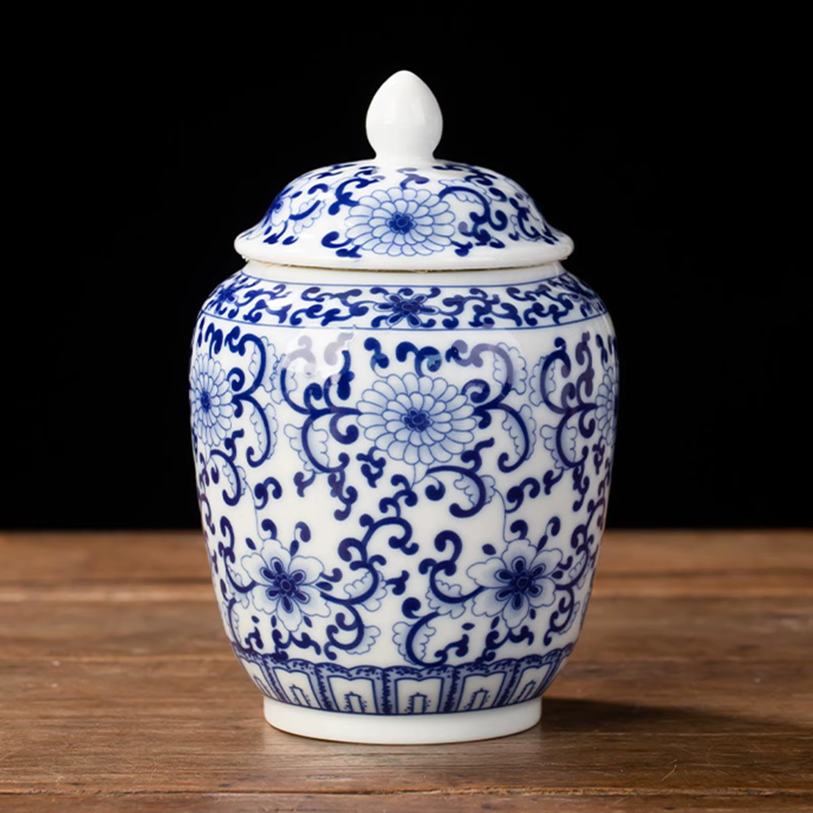 Bocaux en porcelaine de style vintage, pot vidéo en céramique, artisanat, vase traditionnel, seau, d