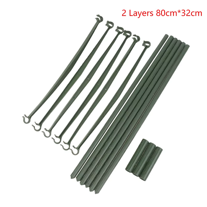 ♥ Kit de support pour plantes de tomates DIY – Piquets et anneaux empilables pour légumes et fleurs 