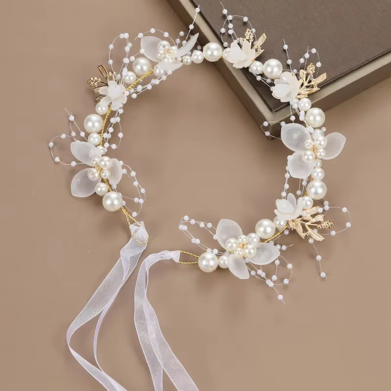 Couronne de tête pour enfants, couronne de fleurs pour cheveux, couronne de fleurs, couvre-chef pour