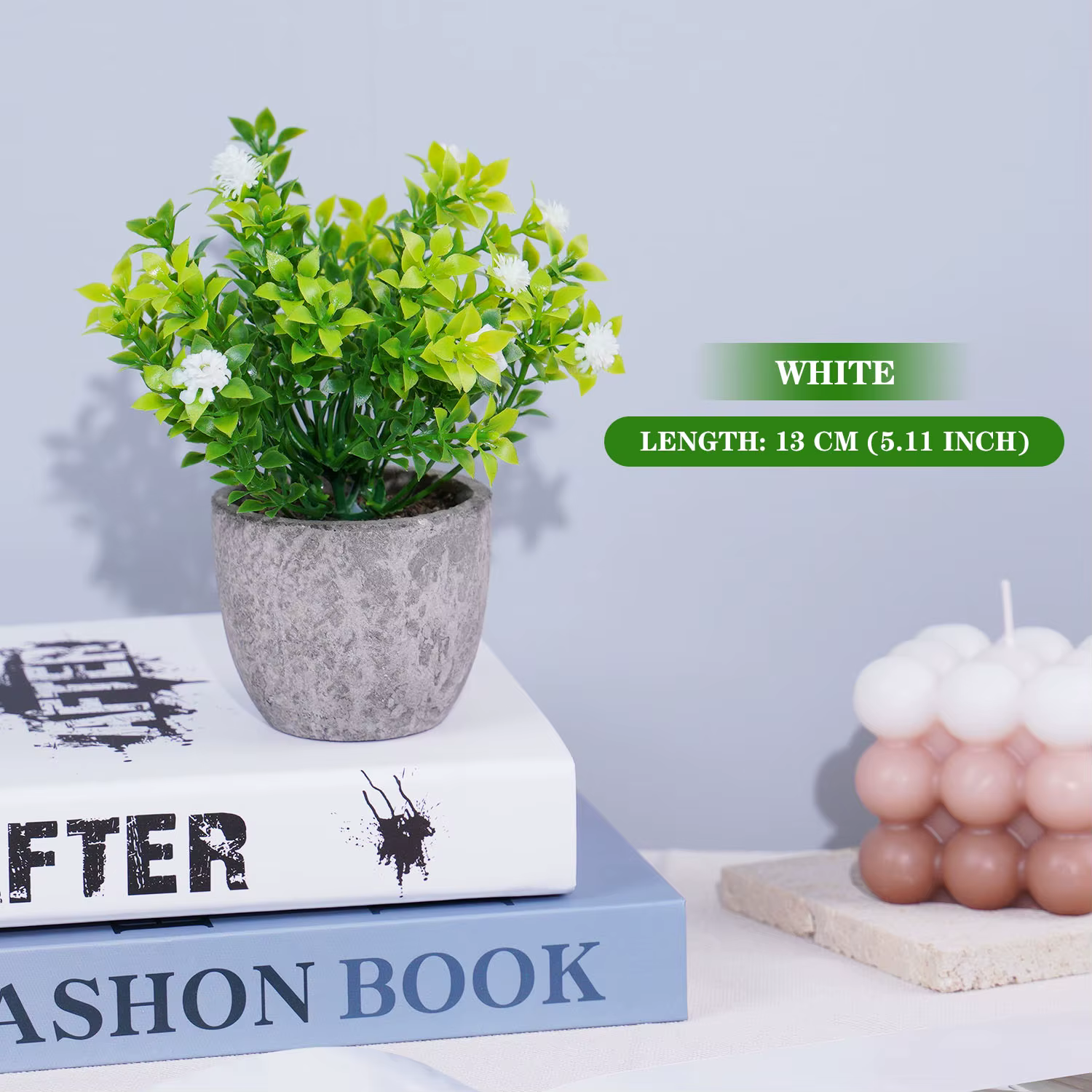 Mini Bonsaï Artificiel pour Bébé, Fleurs Temporaires, Petites Plantes en Pot Simulées, Fausses Fleur