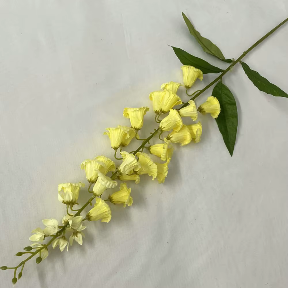 Nouvelles longues tiges de lys artificiels décoratifs, fausses fleurs en soie, plantes artificielles