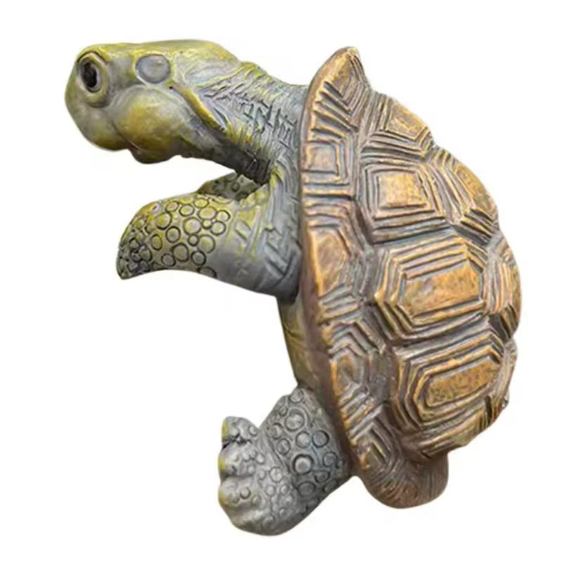 Support de pot de plante en forme de tortue, Décoration suspendue en résine, Statuette de tortue mig