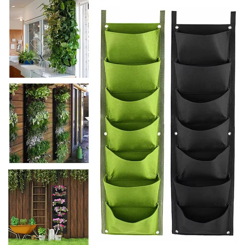 Sac de plantation vertical en feutre pour l'extérieur et l'intérieur, jardinière de jardin, conteneu