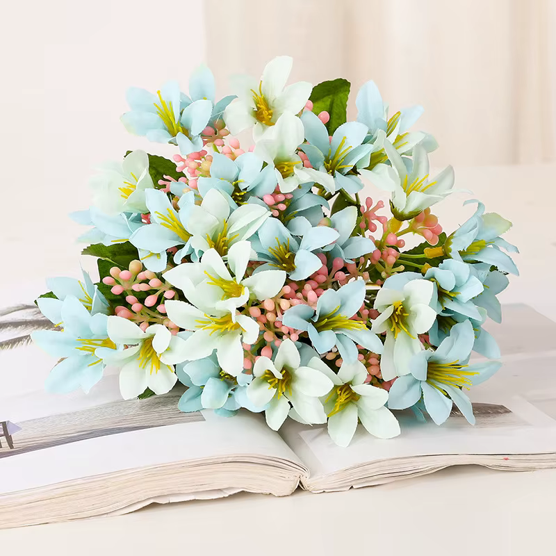 Plante de Lys Royal Artificielle, 6 Fourcommuniste, 18 Têtes, Décorations de Mariage, Accessoires de