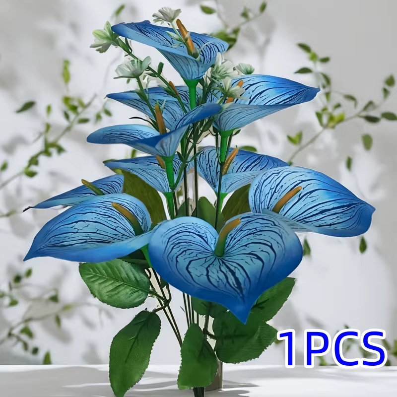 1 bouquet de 10 lys calla aux couleurs vives, utilisés pour décorer les salons, les jardins ou pour 