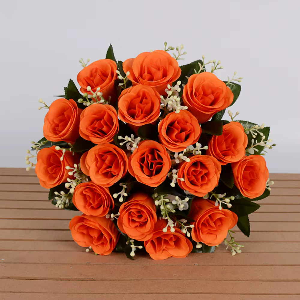 18 têtes de fleurs artificielles miniatures pour photographie, cadeau de Saint-Valentin, 10 couleurs