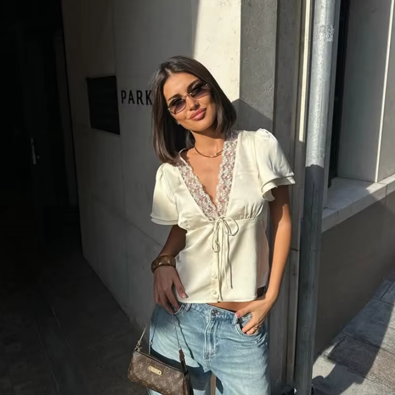 Veste matelassée pour femme à imprimé floral, avec cordon de serrage à la taille, fermeture éclair e