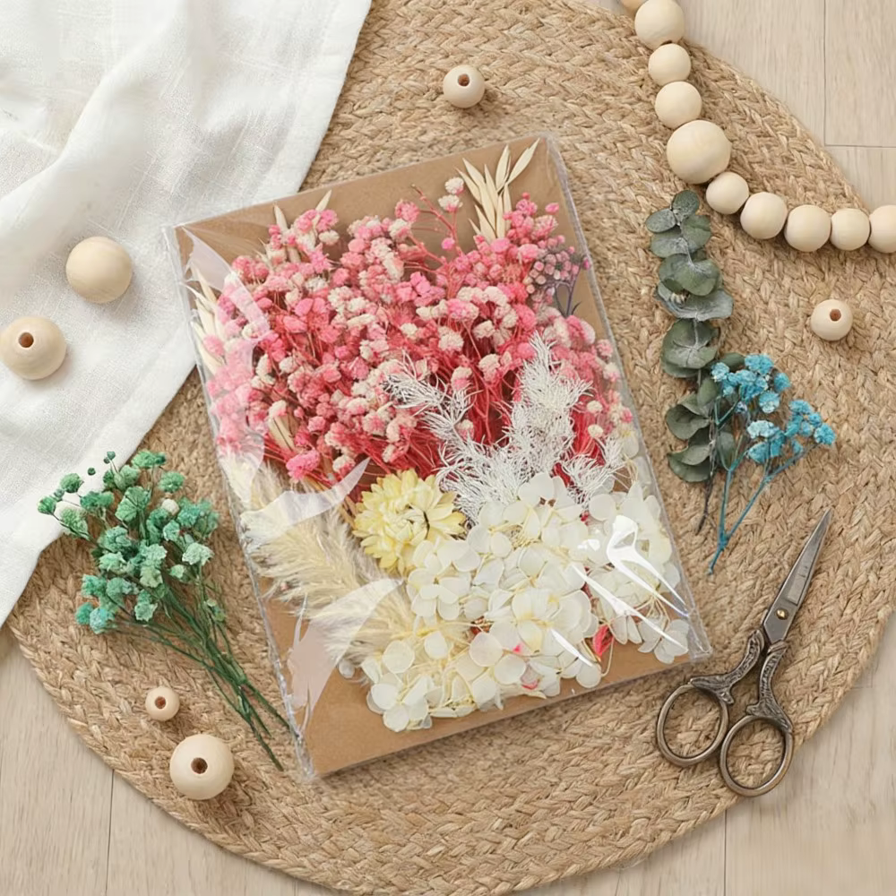 Fleurs d'hortensia naturelles préservées en vrac, 1 sac pour la fabrication de bougies en résine DIY