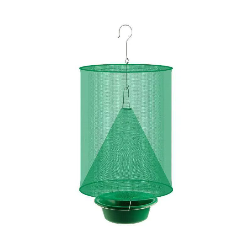 Piège à mouches suspendu avec maille verte durable, capture efficace et sûre pour le jardin, les fer