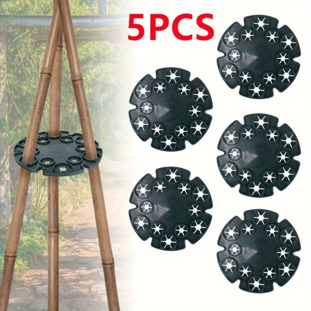 5 disques de fixation pour plantes grimpantes de jardin, supports pour plantes vertes, treillis de j