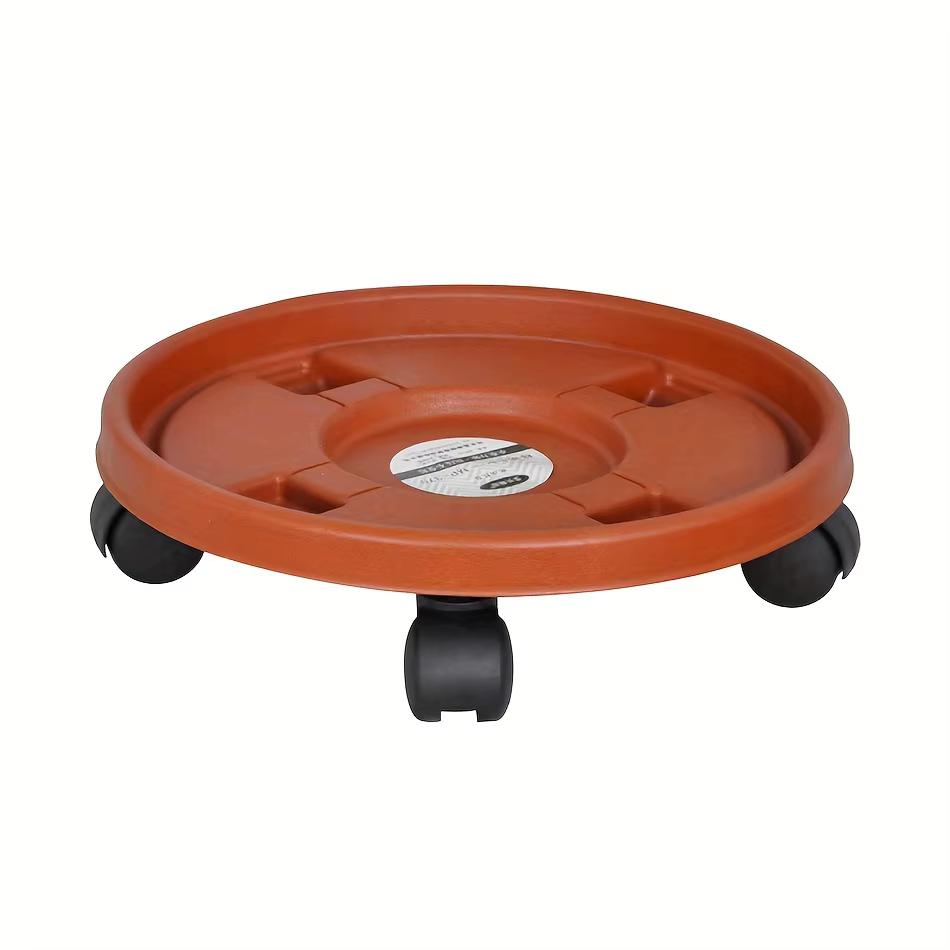 Plateau pour pot de fleurs avec roulettes universelles mobiles, base robuste pour plantes succulente