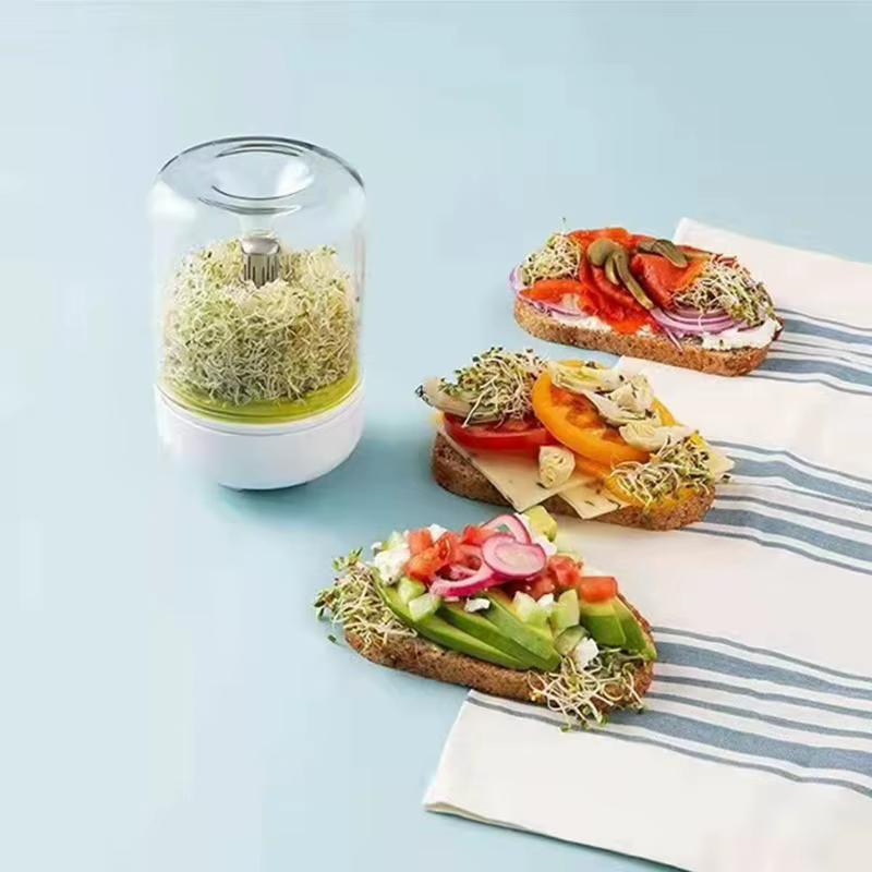 Kit réutilisable de germes de germes de seau, plantes de haricot de cuisine domestique, système de g
