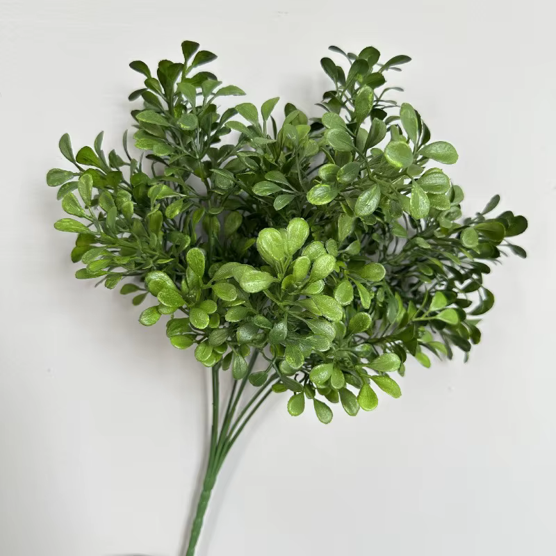 8 pièces de bouquets d'eucalyptus artificiels en plastique, plantes vertes, décoration florale pour