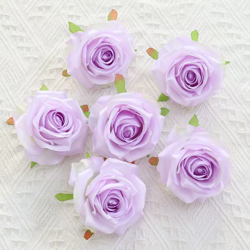 Gros Rose fleur tête 9 cm grande courolle simulée Rose tête pour photographie Arrangement floral mur