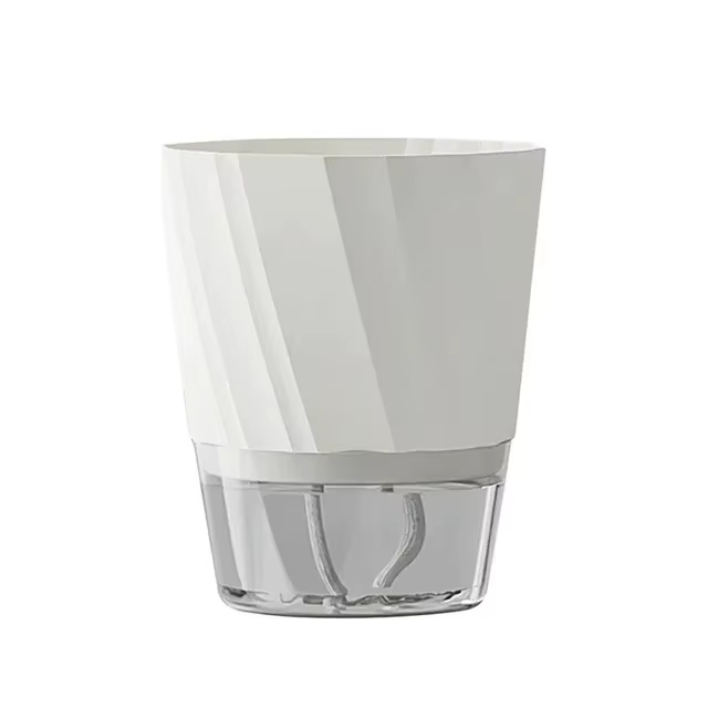 Pot d'arrosage automatique transparent, jardinière paresseuse, récipient d'arrosage automatique, bla