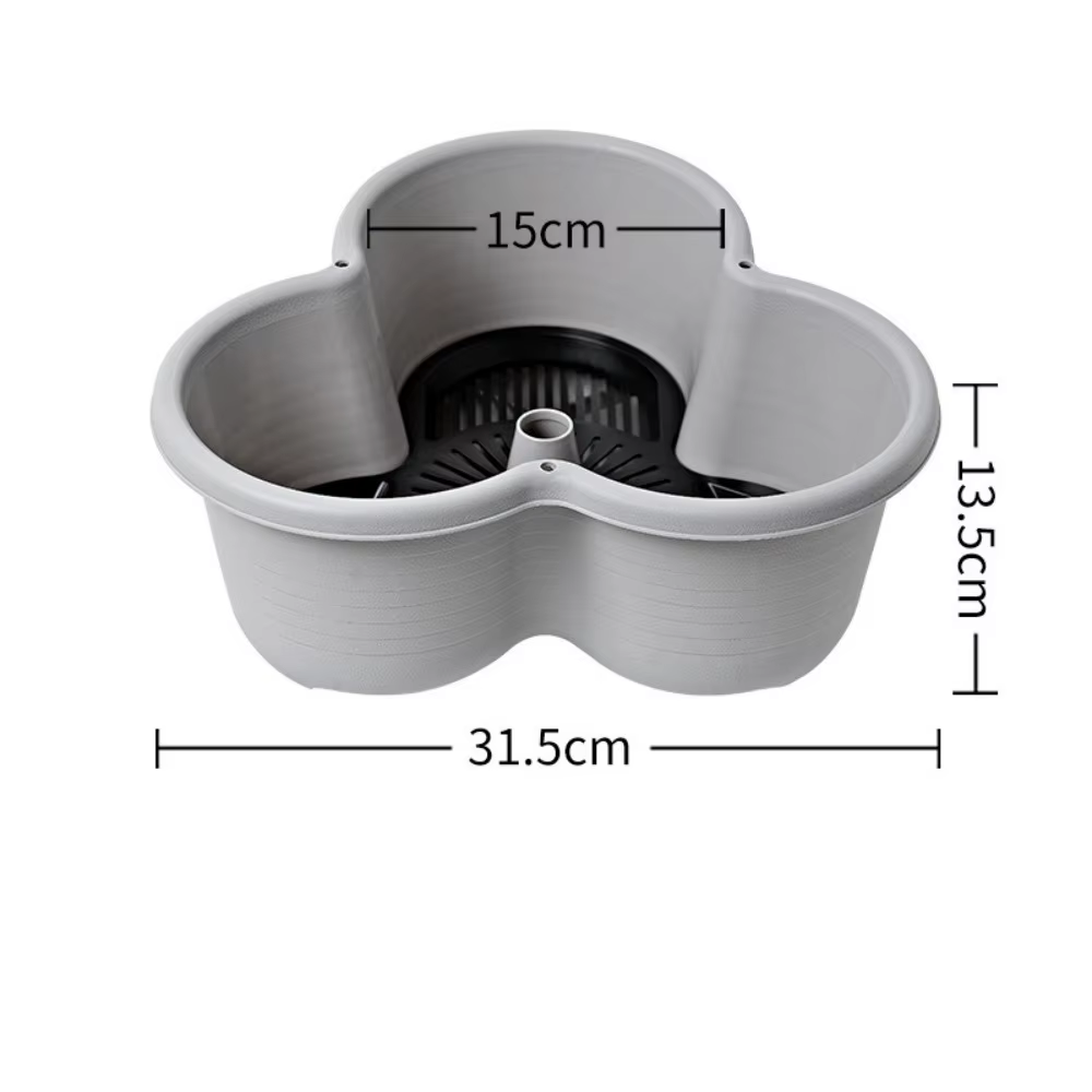 Jardinière verticale empilable multi-niveaux en plastique avec roulettes mobiles pour fraises
