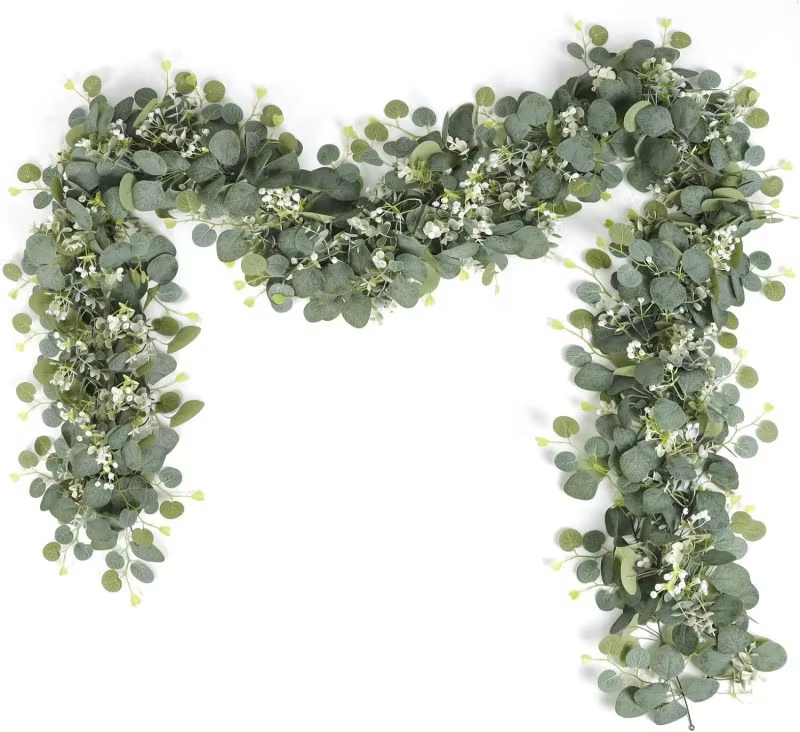 Plantes artificielles verdure feuillage vigne saint valentin mariage extérieur jardin cour arc maiso