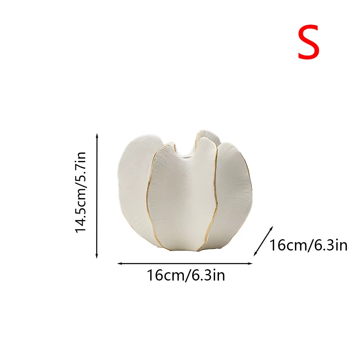 Vase en céramique en forme d'étoile, avec des bosses, pour arrangement floral, accessoires de terrar