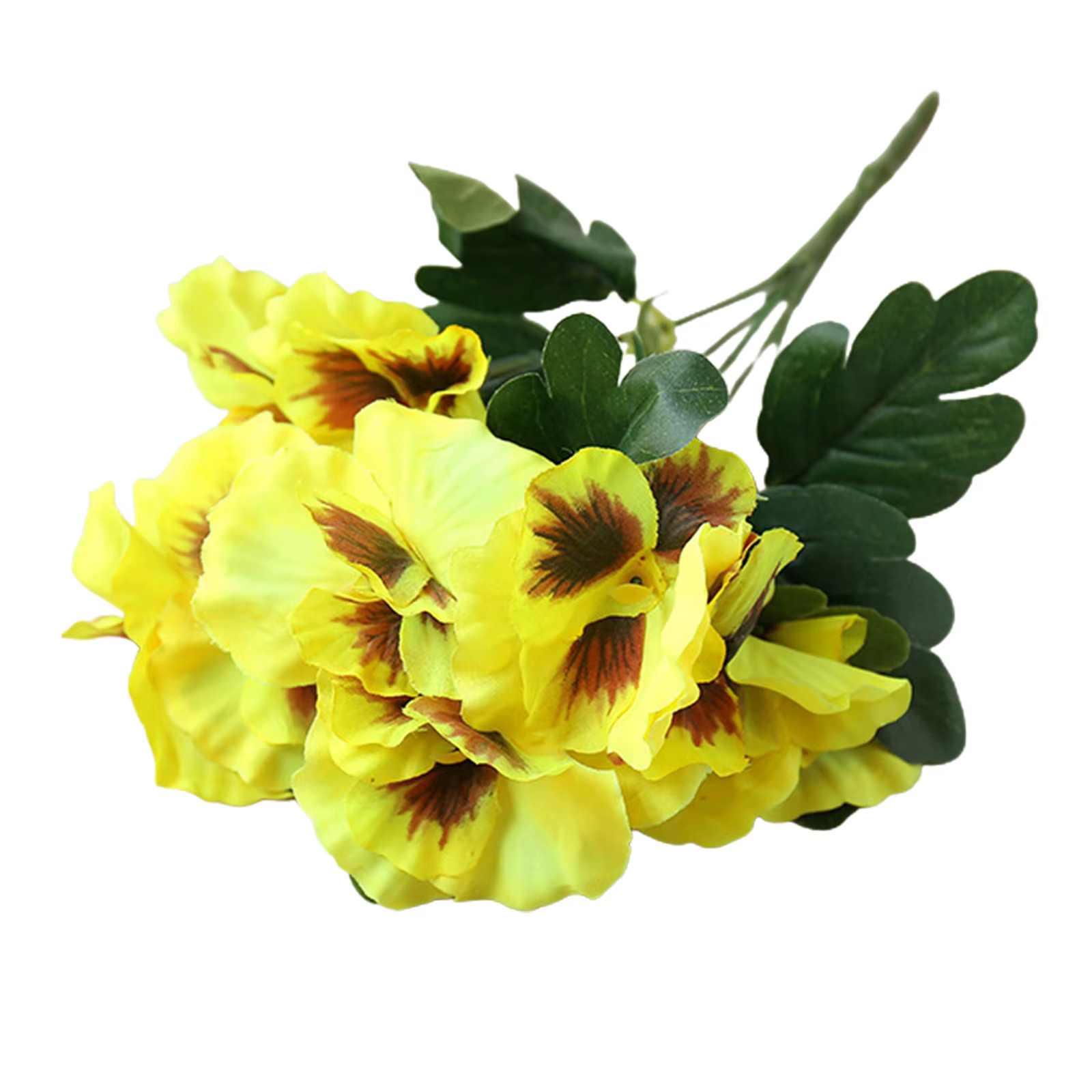 Fleurs artificielles de pensée, 10 têtes, fausse fleur pour fête de mariage, plante de maison, bouqu