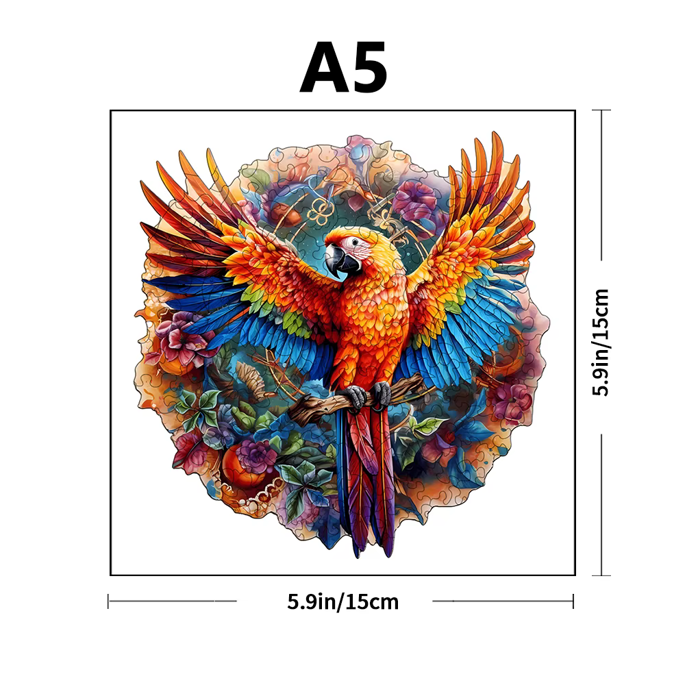 Magnifique puzzle en bois colibri – Décoration parfaite pour la maison et cadeau de vacances, puzzle