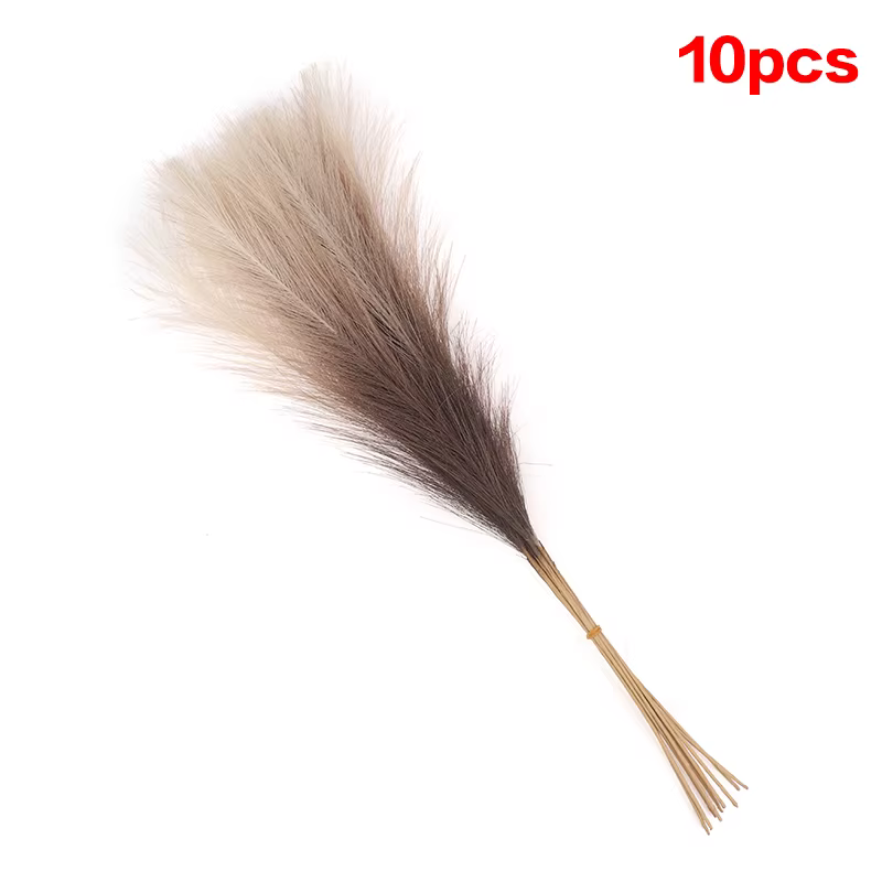 Lot de 10 unités – 55 cm – Décoration mignonne – Fausse plante de roseau – Roseau artificiel simulé 