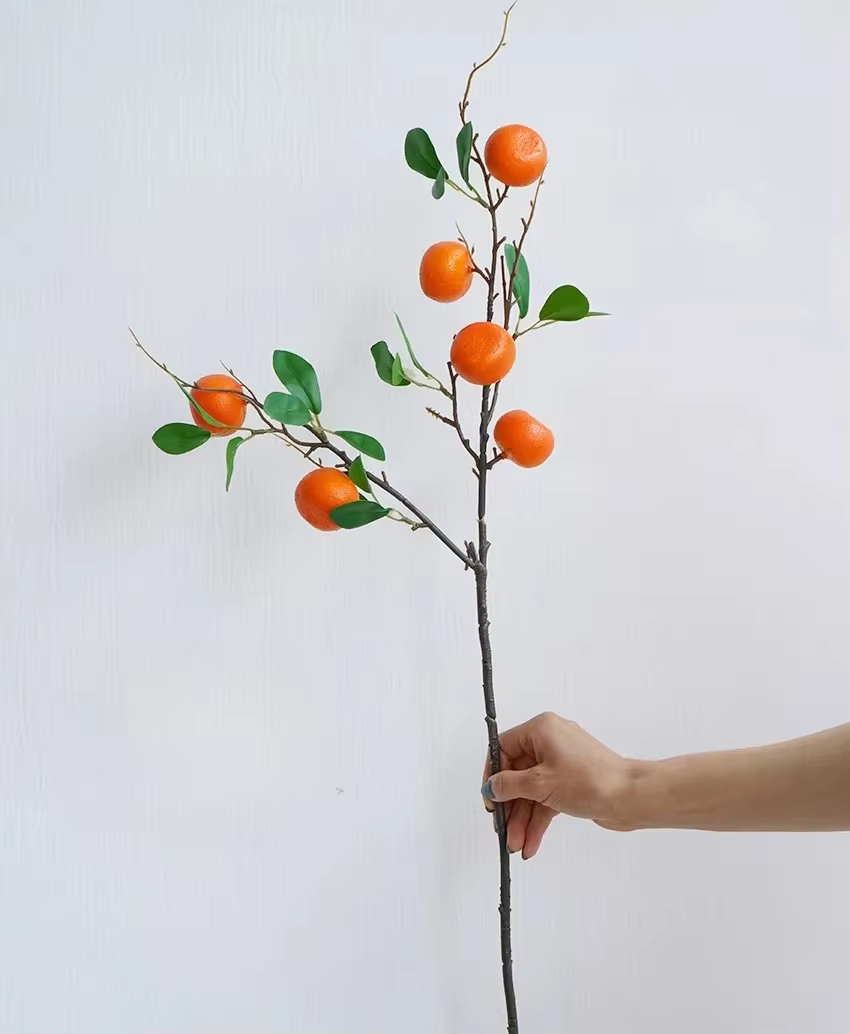 Plantes Artificielles pour la Décoration de la Maison, Faux Fruits, Bonsaï, Arbre, Jardin, Mur, Face