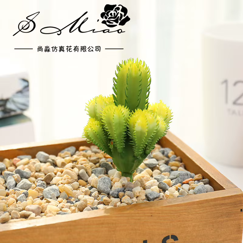 Mini Boule de Plantes Succulentes Artificielles Vertes, Fleur de Bricolage, Accessoires de Décoratio