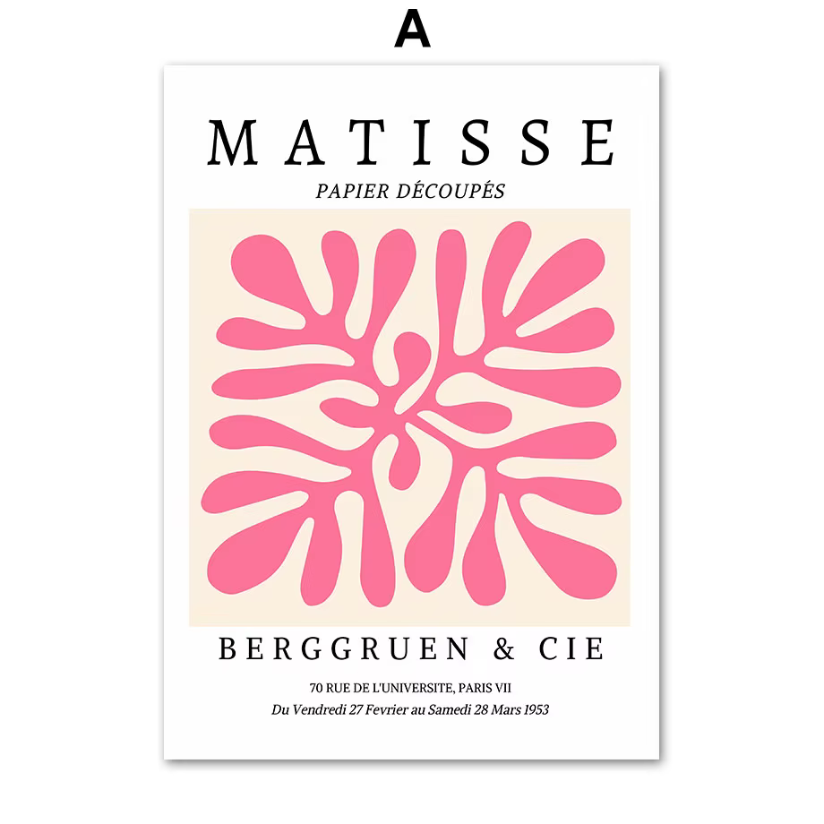 Affiches et impressions d'art mural sur toile, style Matisse, motif marché aux fleurs coloré, ligne
