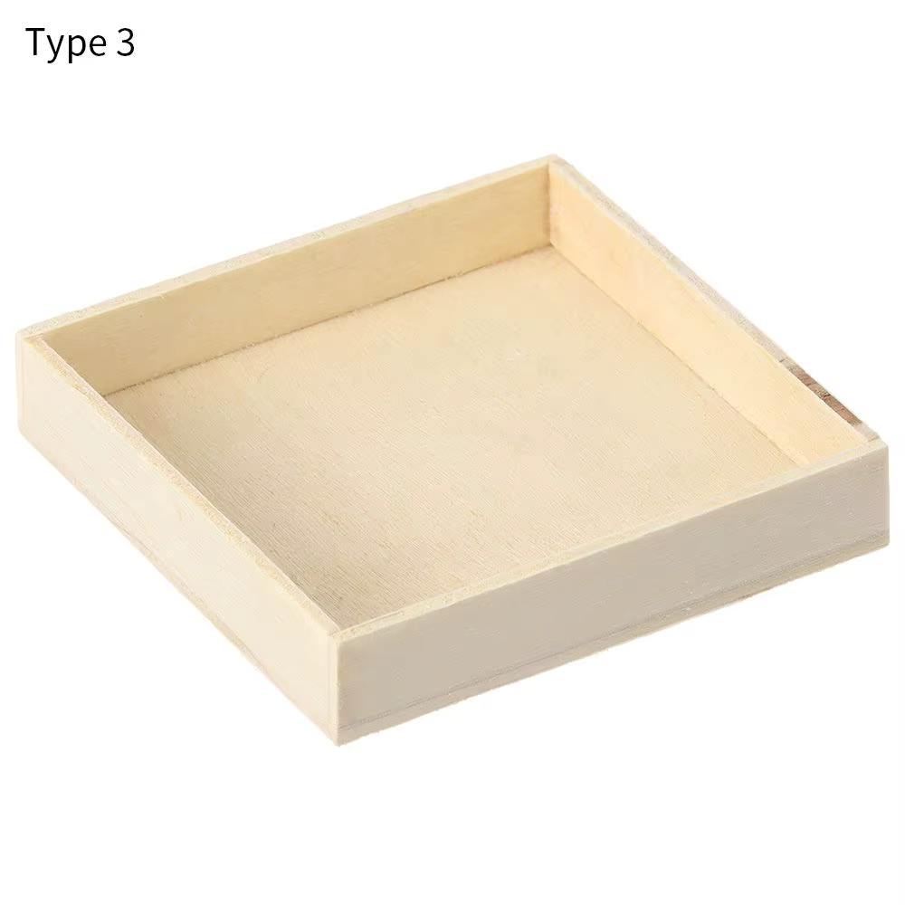 Boîte de rangement en bois pour pot de fleurs, support de bonsaï, présentoir à bijoux, palette de bu