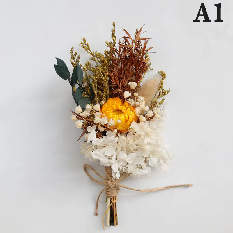 Mini bouquet de fleurs séchées naturelles, frais, aide, petit, décoratif, photographie, toile de fon