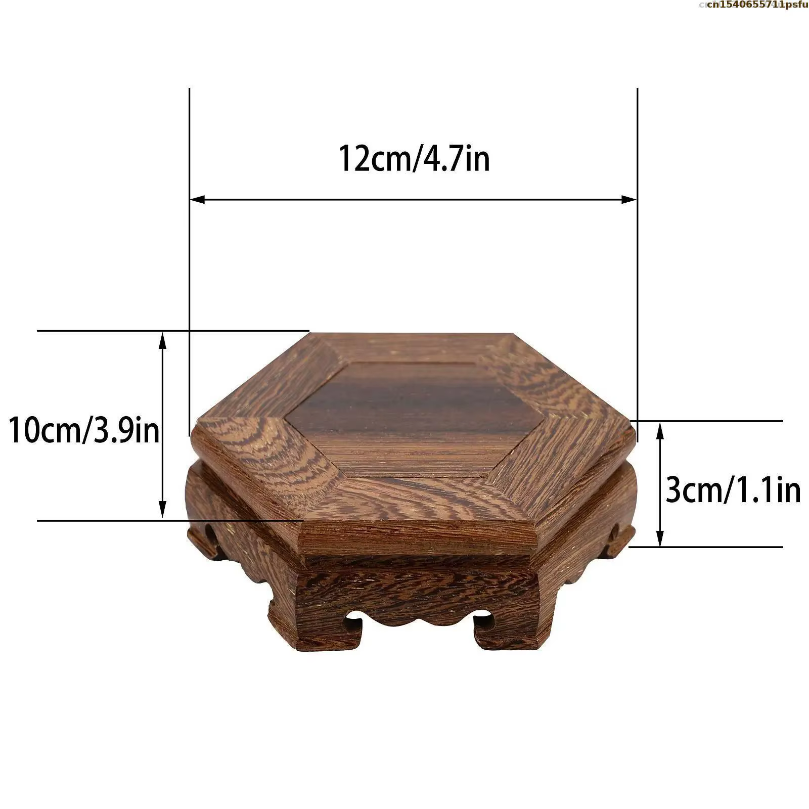 Support de table en bois massif naturel pour vase, pot de fleurs, support de tri, support pour bonsa