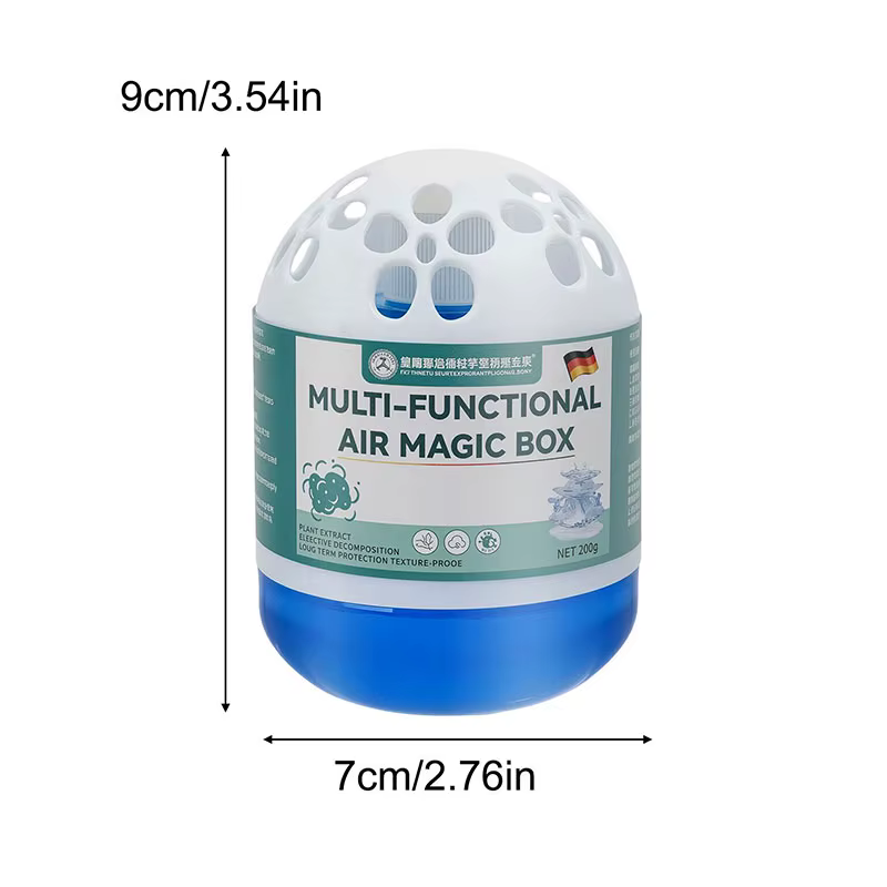 Boîte purificatrice d'air végétale, gel naturel anti-poussière, non toxique, pour allergies, désodor