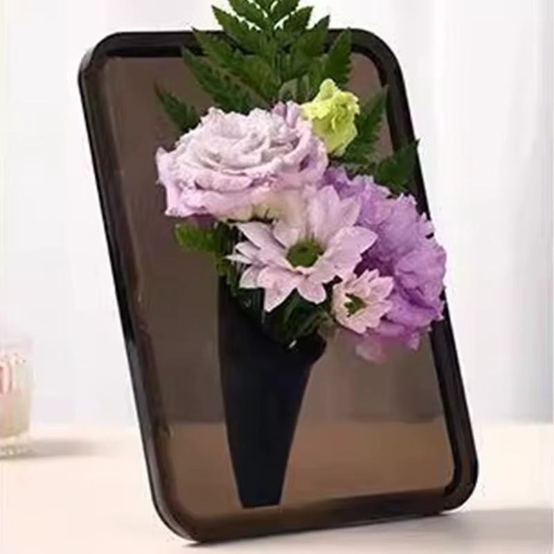 Vase à fleurs en acrylique transparent, vase d'art moderne pour la décoration de la maison, vases dé